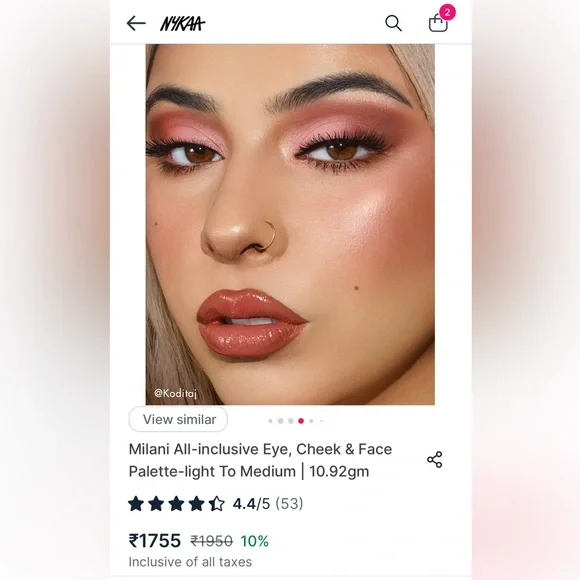 Milani All-inclusive Eye, Cheek & Face Palette-light To Medium - Picture 7 of 9